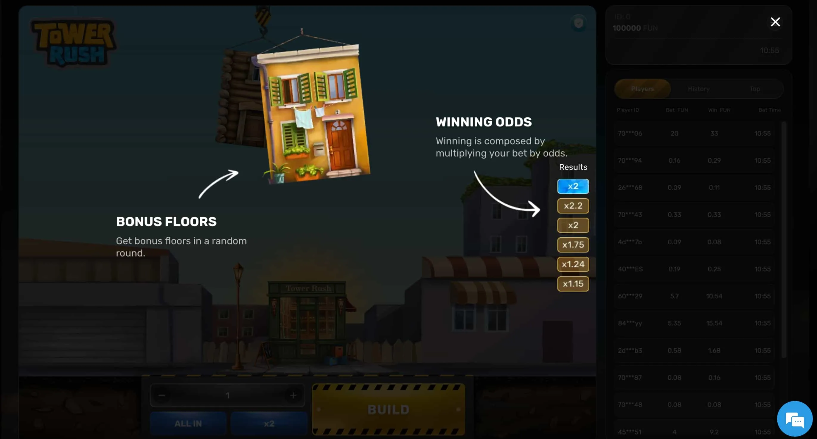 Caract&eacute;ristiques Techniques de Tower Rush